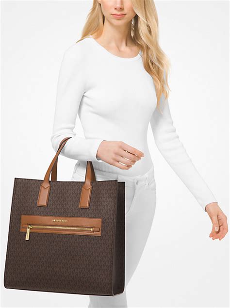 michael kors kenly large tote|kenly large logo tote bag.